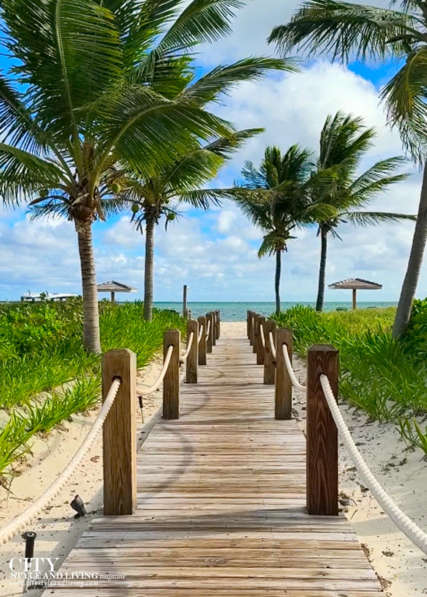 City Style and Living Magazine Spring 2025 Turks and Caicos Boardwalk leading to ocean