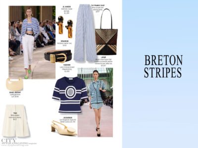 City Style and Living Magazine Key Spring 2025 Trends For Your Wardrobe breton stripes