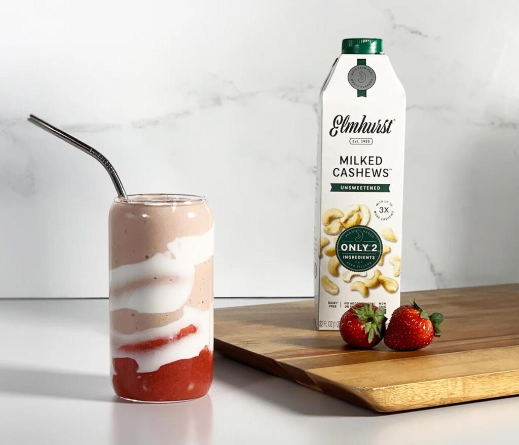 City Style and Living Viral Foods Trends Spring 2025 Elmhurst 1925 strawberries and cream smoothie