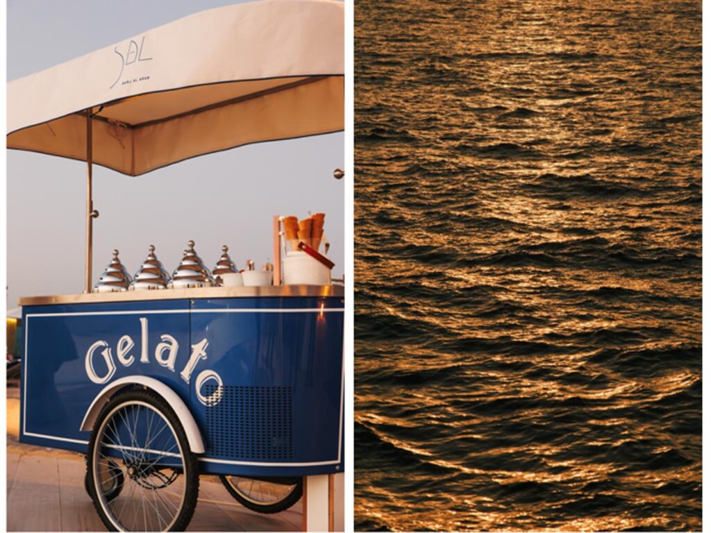 City Style and Living Magazine Summer 2025 SAL at Jumeirah Burj Al Arab Night Swimming gelato cart