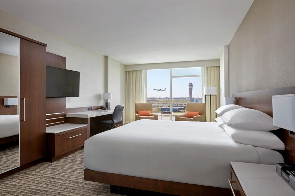 City Style and Living Magazine Fall 2025 Calgary Airport Marriott In-Terminal Hotel Room with Runway View