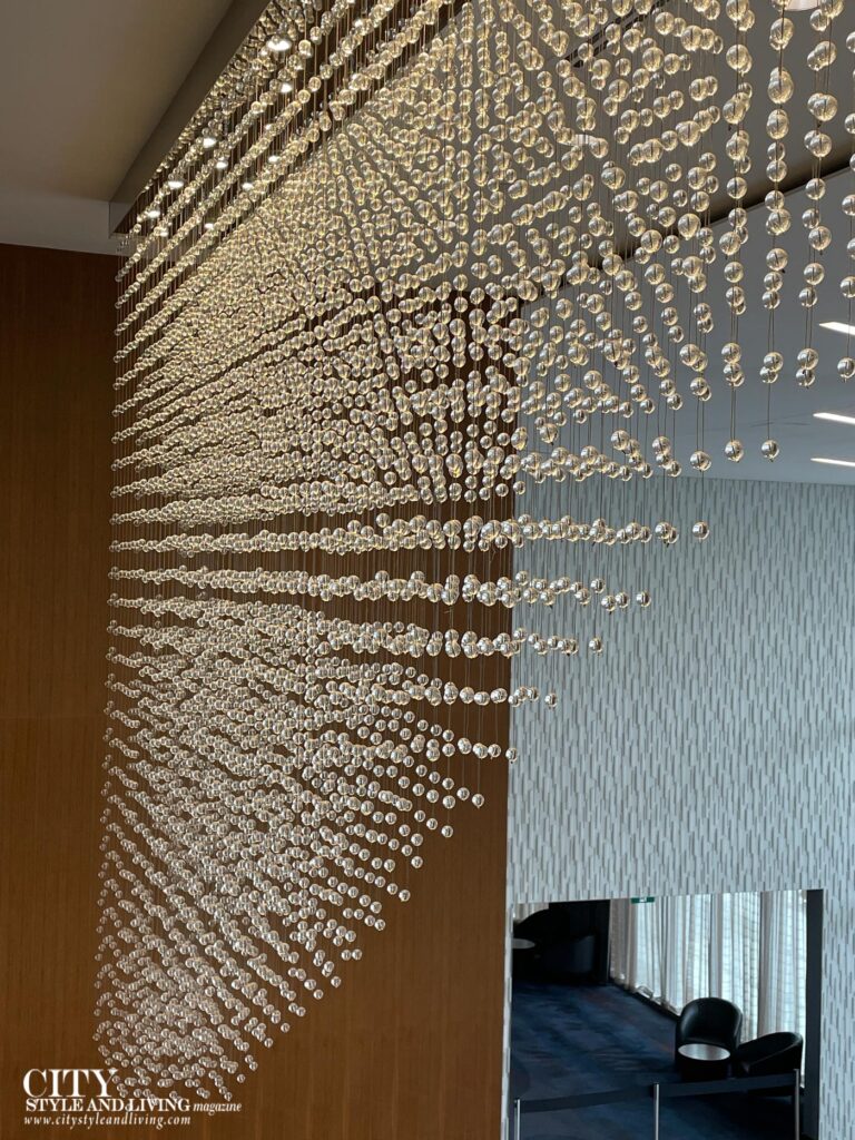 City Style and Living Magazine Fall 2025 Calgary Airport Marriott In-Terminal Hotel chandelier