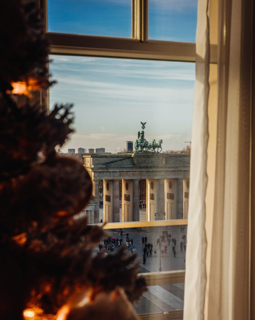 Hotel Adlon Kempinski Berlin Christmas City Style and Living View From Hotel