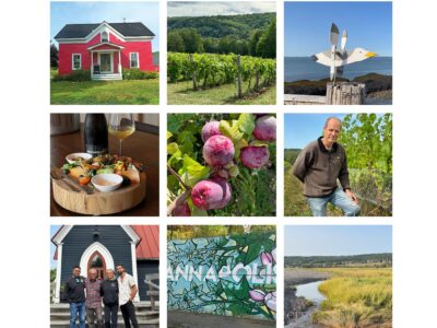 City Style and Living Magazine Winter 2025 Annapolis Valley Nova Scotia Wine Country Wine Owners Winemakers Vineyards collage