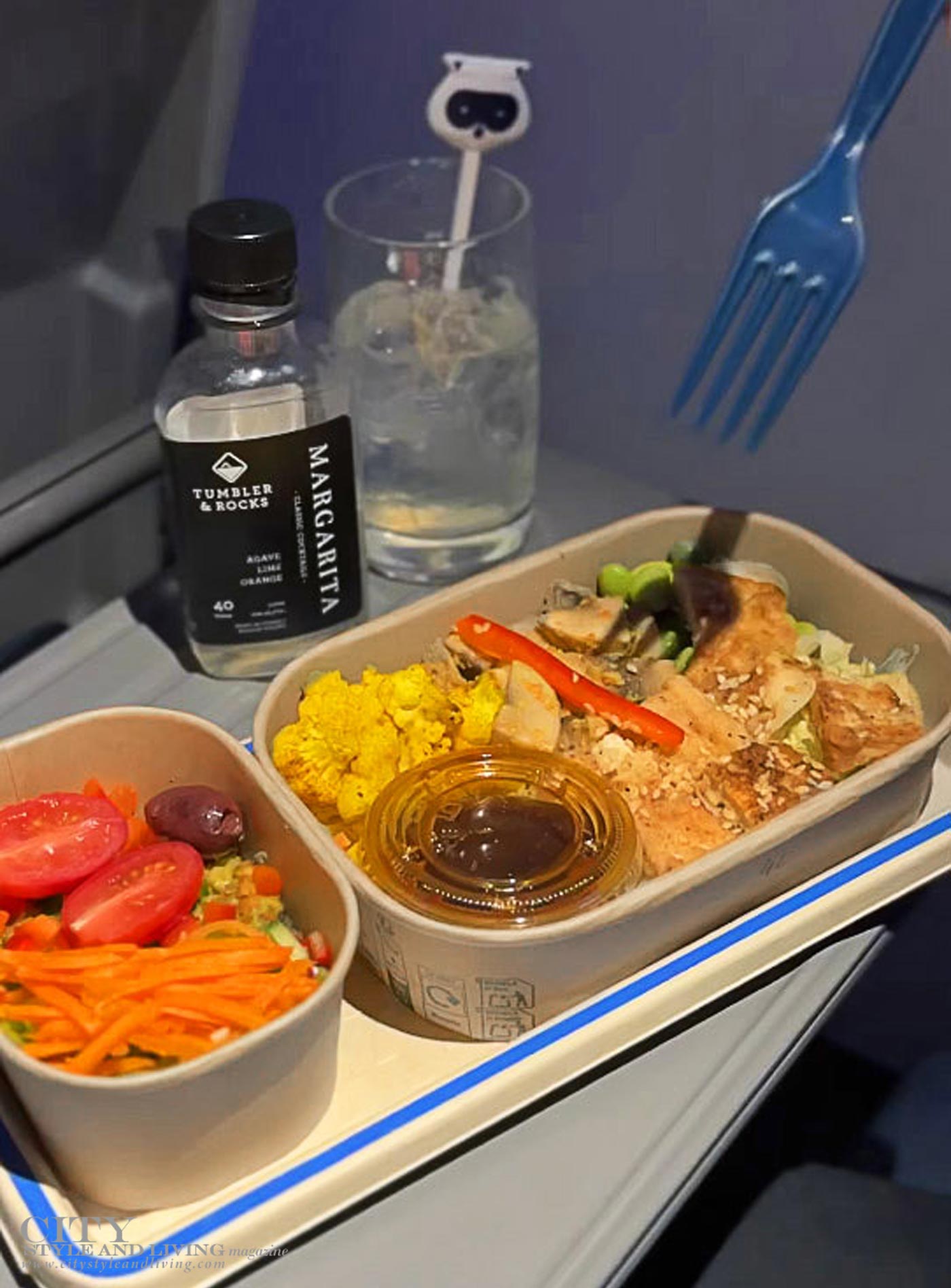 City Style and Living Magazine Winter 2025 Porter Airlines to the Canadian Maritimes premium salad healthy lunch on tray