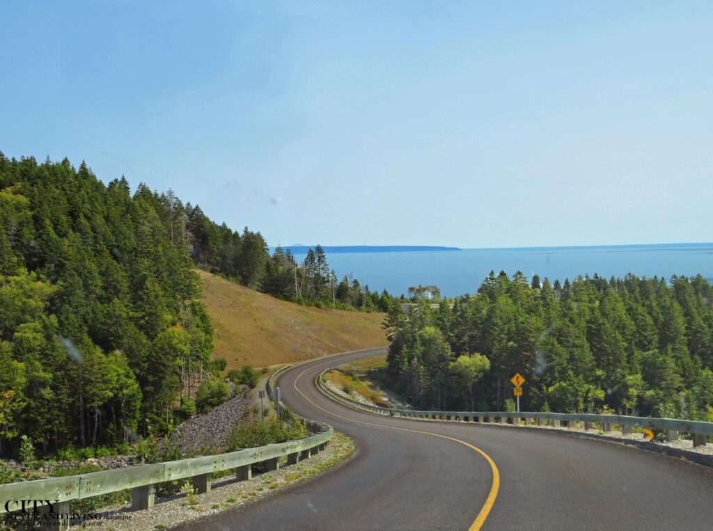 City Style and Living Magazine Winter 2025 Canadian Maritimes Road Trip Winding Road along Fundy Parkway