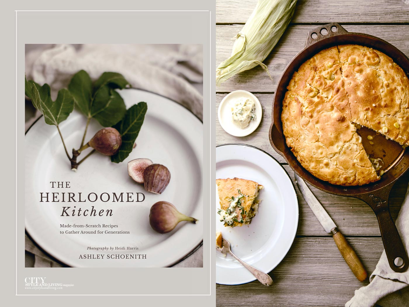 City Style and Living Magazine Winter 2025 The Ultimate Comfort Food Recipe: Skillet Cornbread with Leeks Heirloomed kitchen
