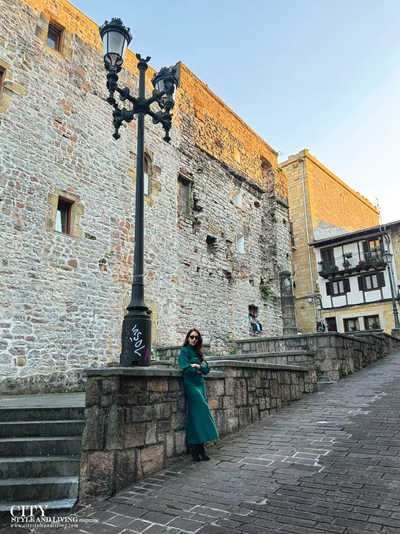 City Style and Living Magazine Spring 2026 San Sebastian Pasaia Basque Country Errenteria Tower lamp post and girl