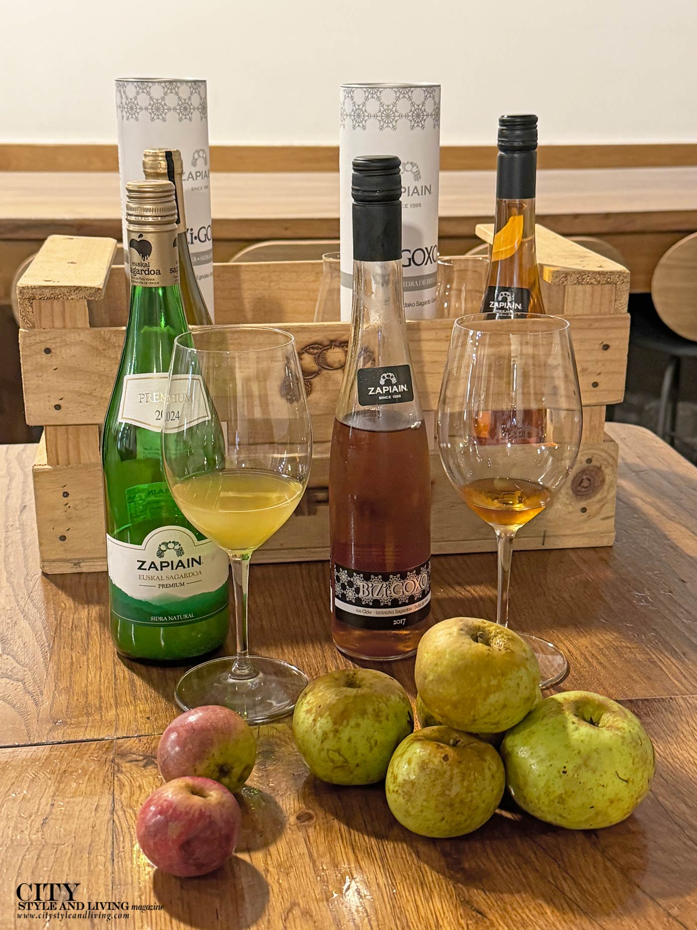 City Style and Living Magazine Spring 2026 San Sebastian Pasaia Basque Country Zapiain ciders and liqueuer