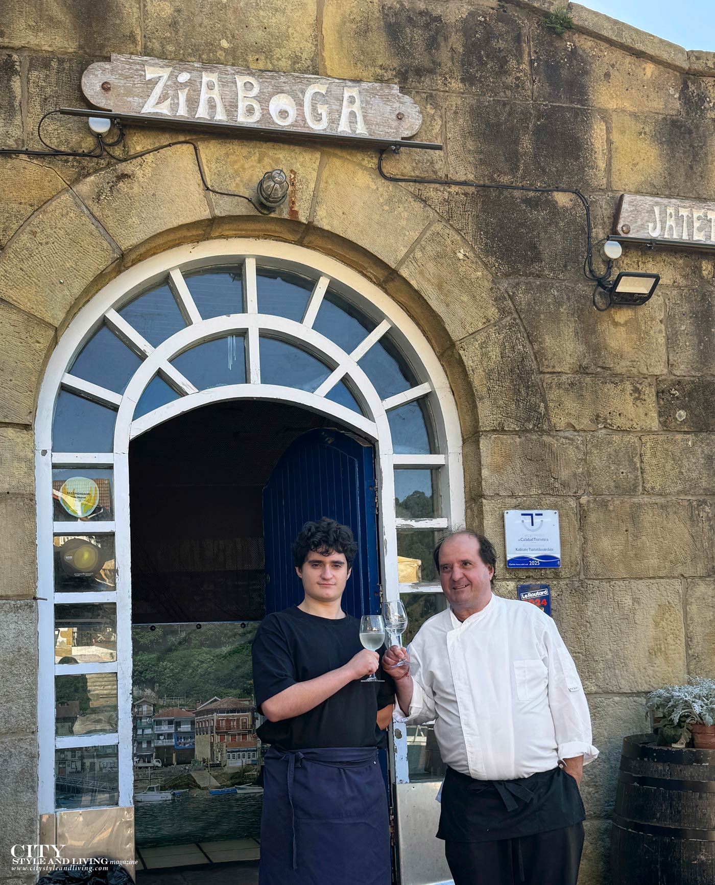 City Style and Living Magazine Spring 2026 Basque Country Spain Euskadi Ziaboga Bistrot Chef Alex and Alex Jr.