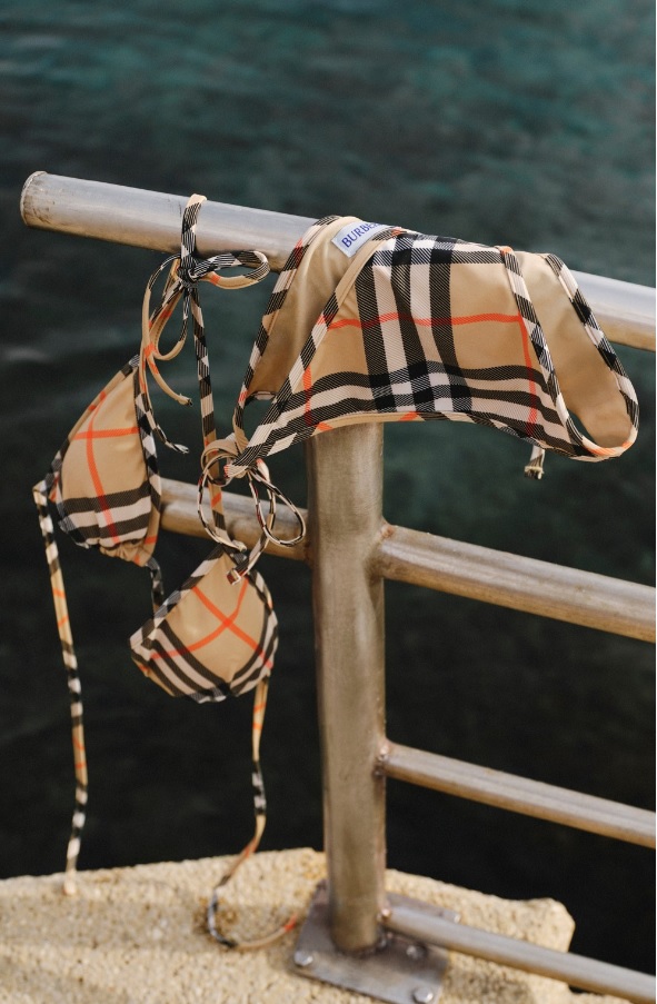 Burberry Belles Rives Hotel French Riviera check bikini