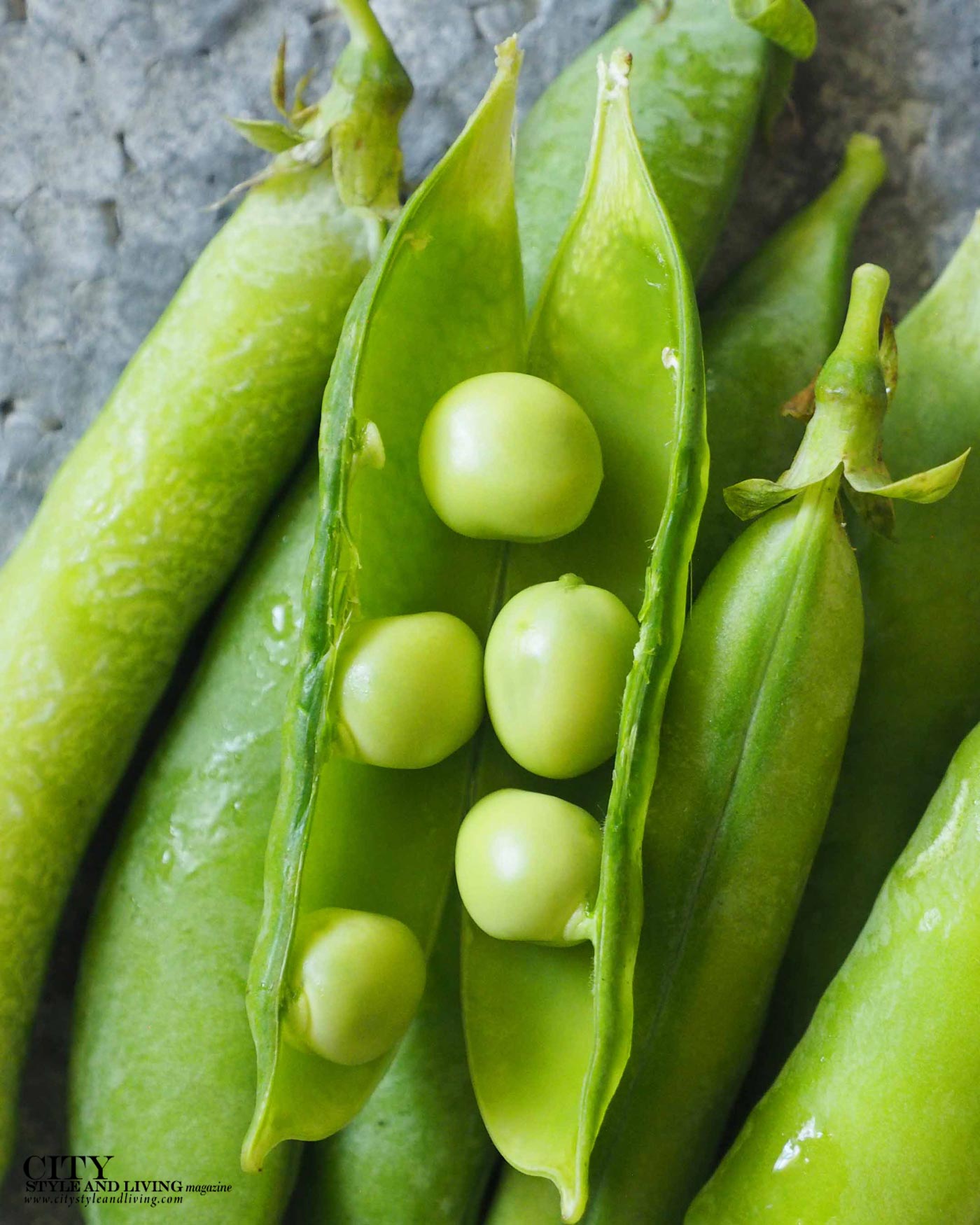 City Style and Living Magazine Spring 2026 Spring Pea Recipes pea in pod