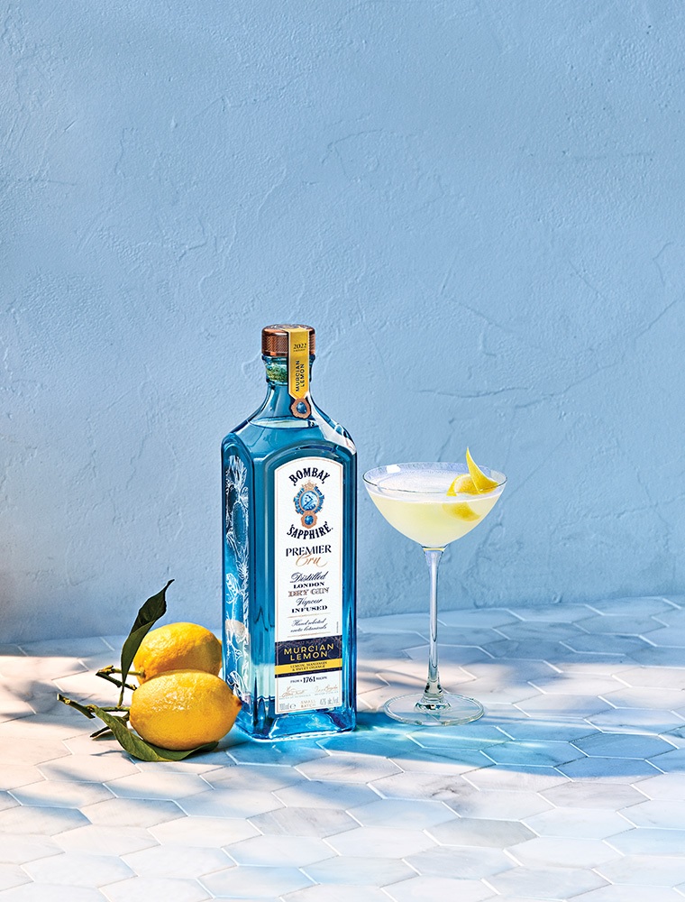 City Style and Living Bombay Sapphire Lemon Drop Martini cocktail