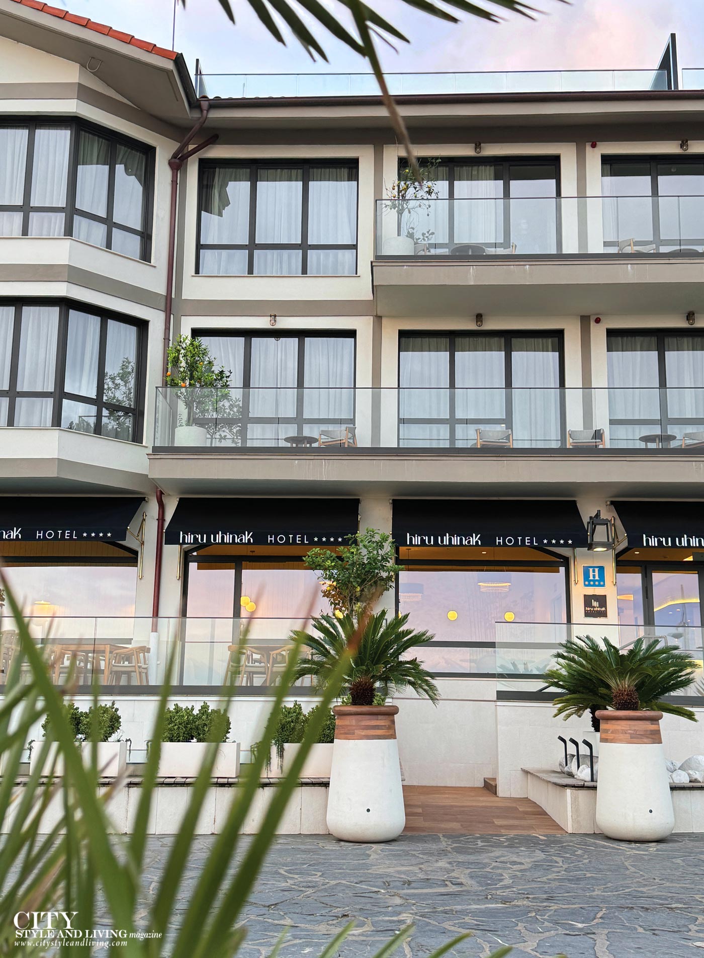 City Style and Living Magazine Spring 2026 Hiru Uhinak in Deba, Basque Country, Spain hotel exterior