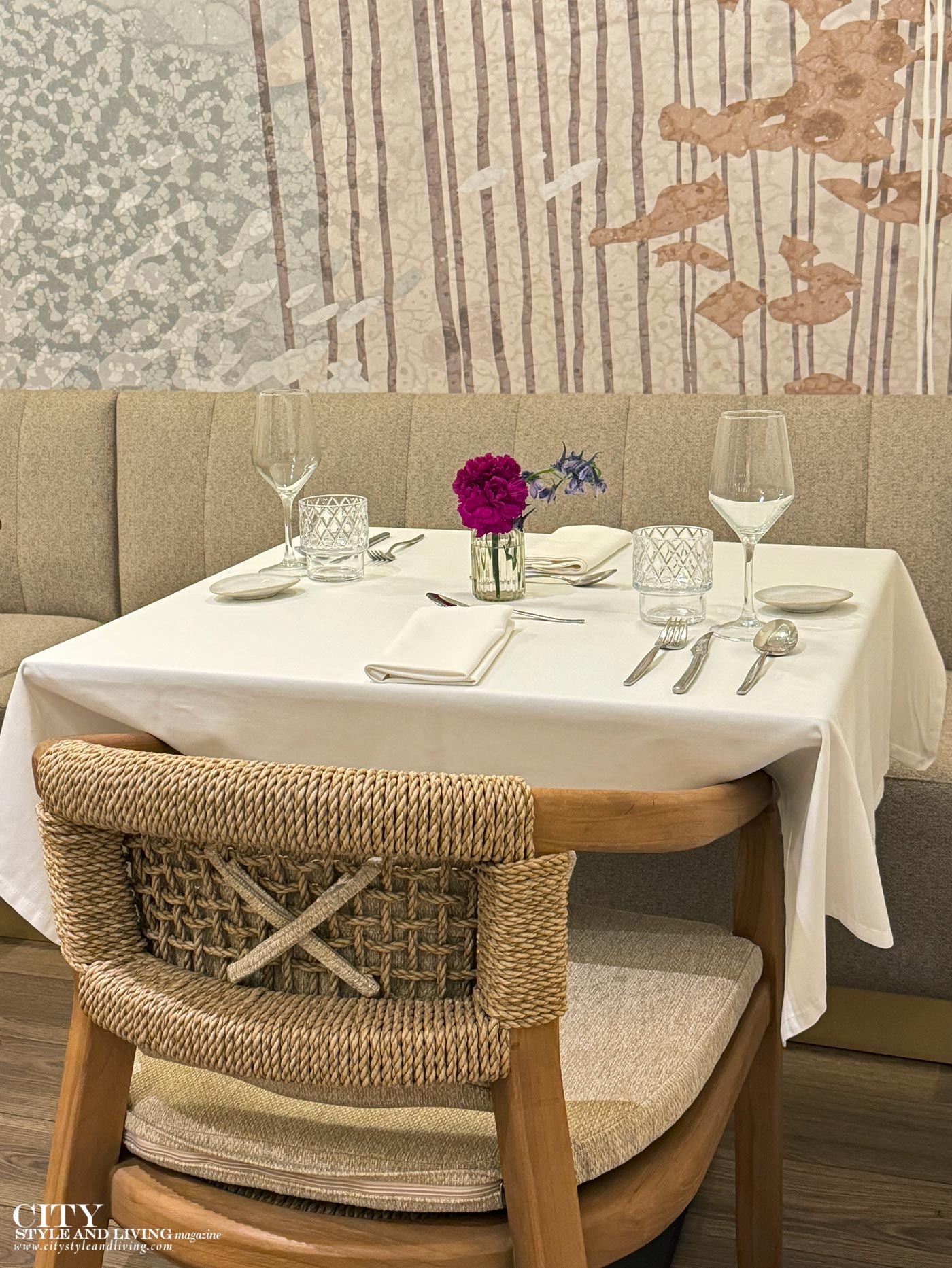 City Style and Living Magazine Spring 2026 Hiru Uhinak in Deba, Basque Country, Spain Table Setting