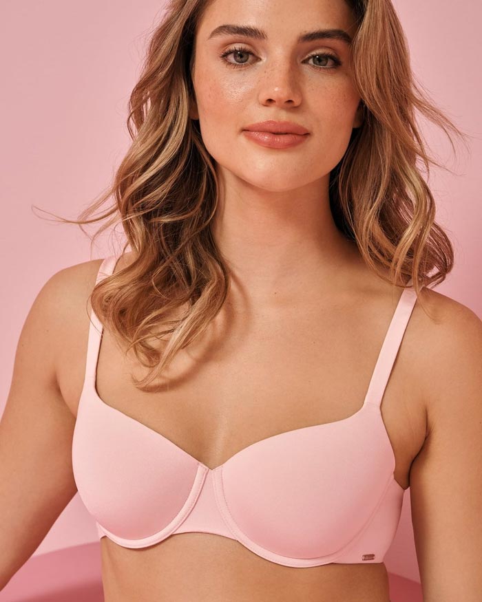 City Style and Living La Vie En Rose Feel The Expertise how to find perfect bra size Lightly-Lined-Flexible-Demi-Bra
