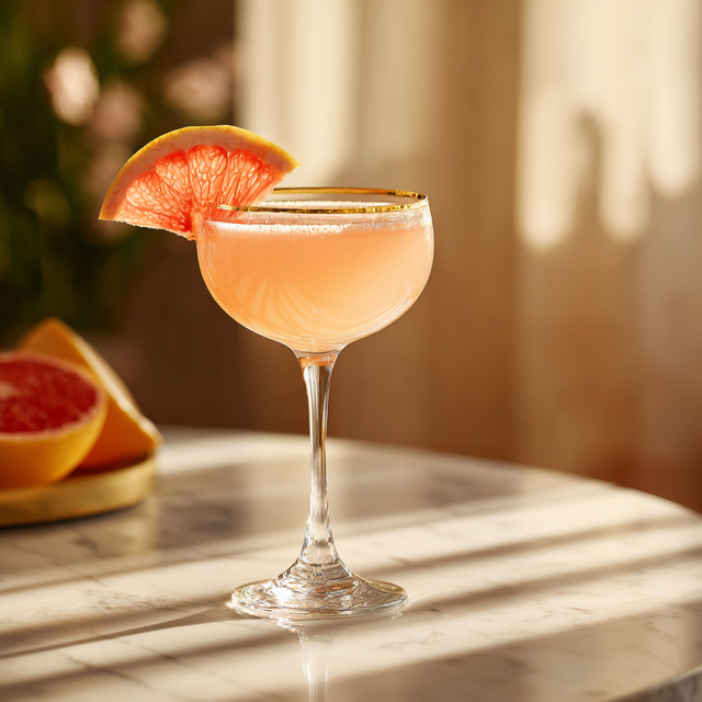 A Floral Gin Cocktail Made with A Classic French Aperitif